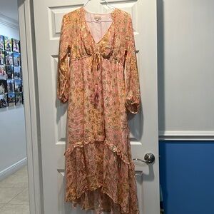 Ciebon long sleeve hi-lo dress